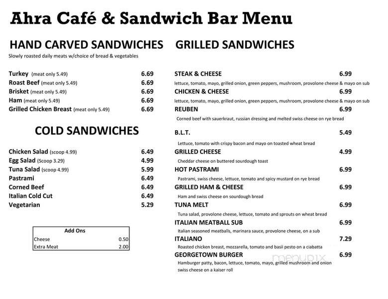 Ahra Cafe & Sandwich Bar - Arlington, VA