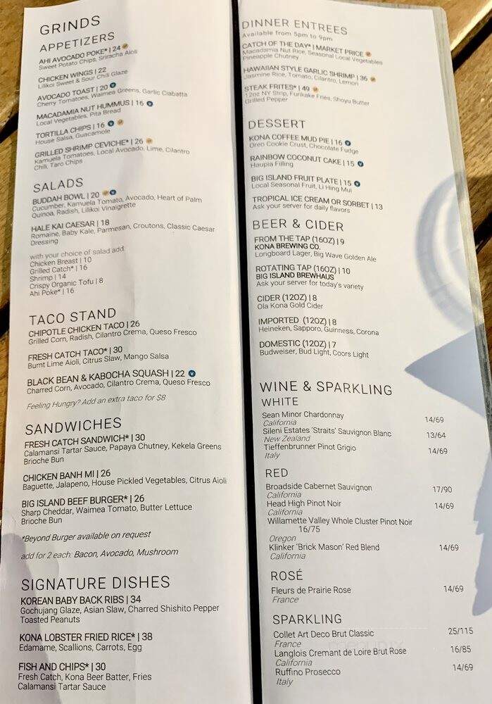 Hale Kai - Waimea, HI menu_pic