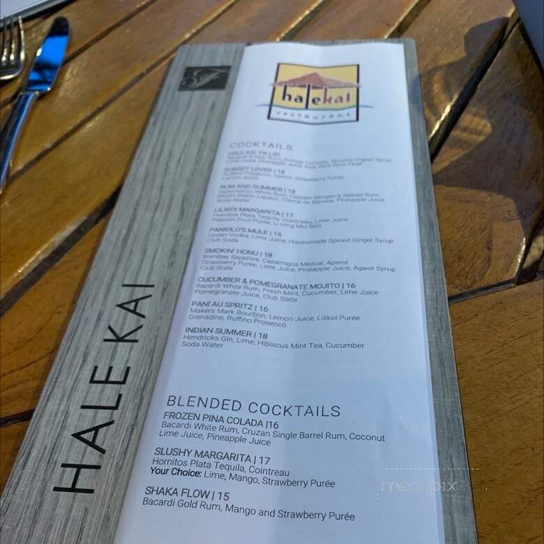 Hale Kai - Waimea, HI menu_pic