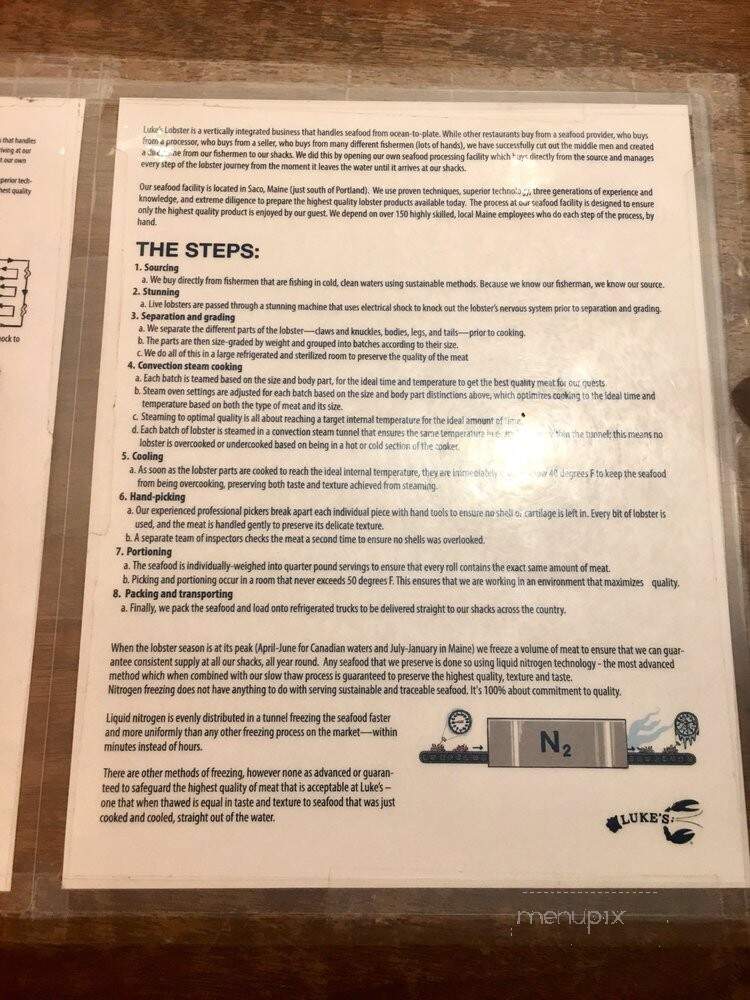 Luke's Lobster - New York, NY menu_pic