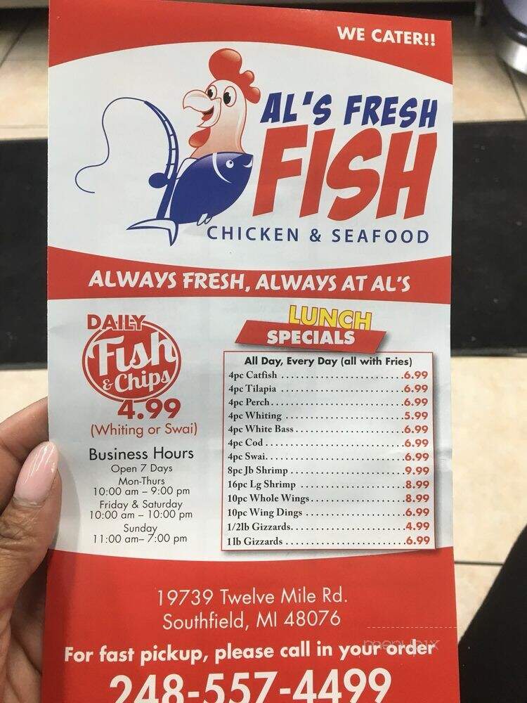 Daily Catch Fish & Grill - Southfield, MI menu_pic