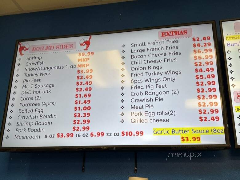 J Bayou Seafood - Gretna, LA menu_pic