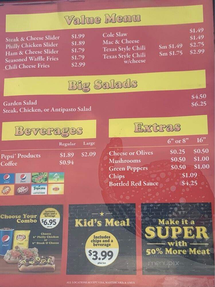 Big John Steak and Onion - Lansing, MI menu_pic
