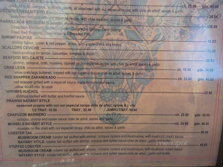 Mai-Quesi - Aurora, IL menu_pic