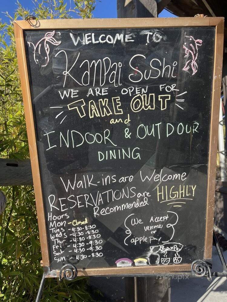 Kanpai Sushi - Pismo Beach, CA menu_pic