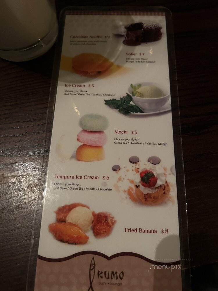 Kumo Sushi - Japanese Restaurant - Scarsdale, NY menu_pic