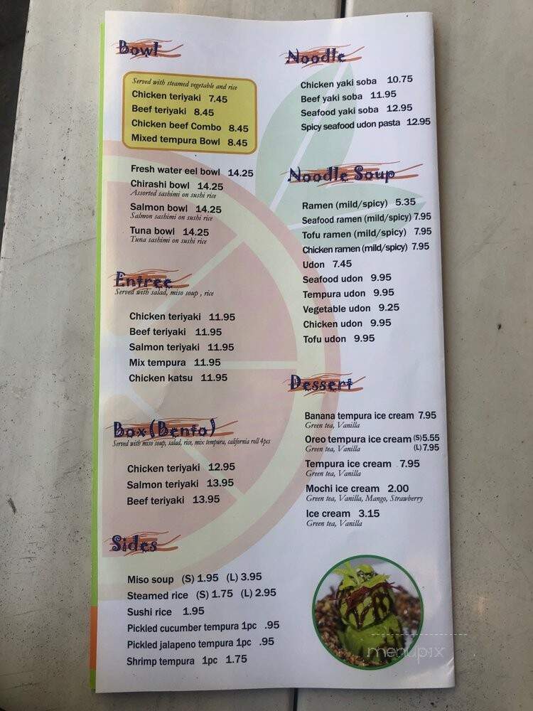 Orange Roll & Sushi - Orange, CA menu_pic