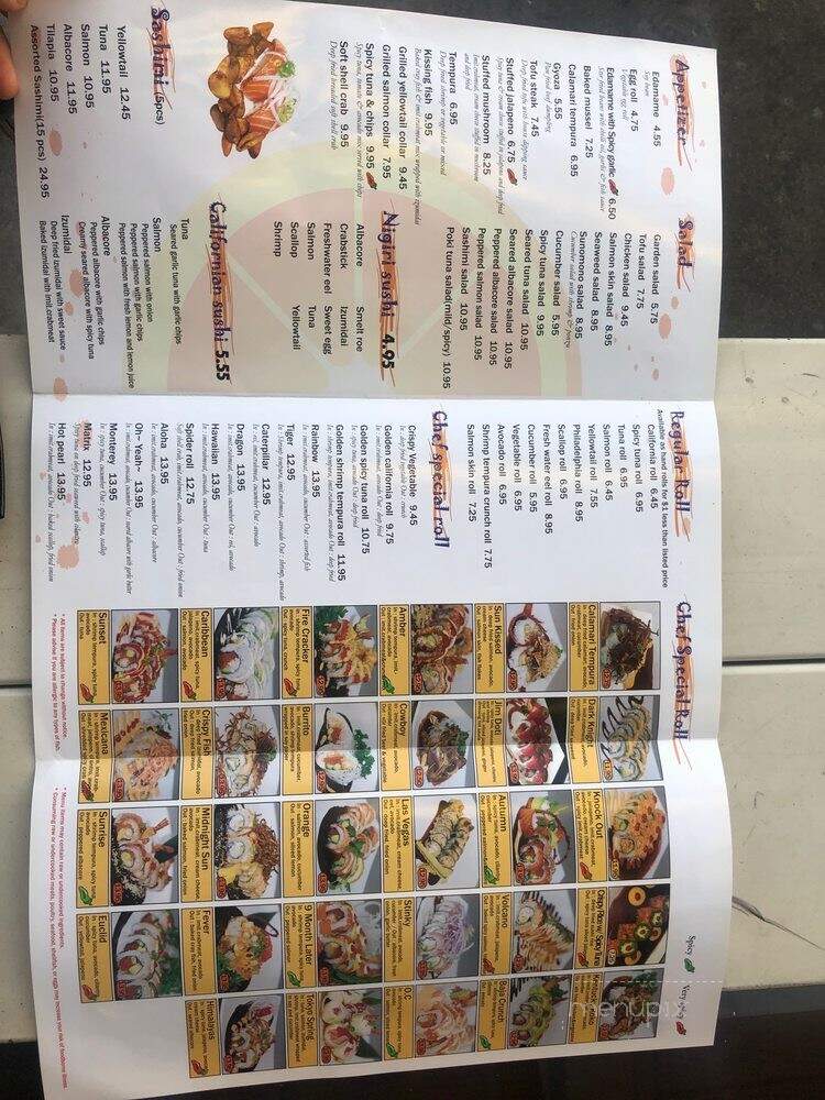 Orange Roll & Sushi - Orange, CA menu_pic