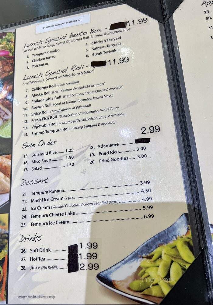 Oishii Sushi & Karaoke Bar - Sacramento, CA menu_pic