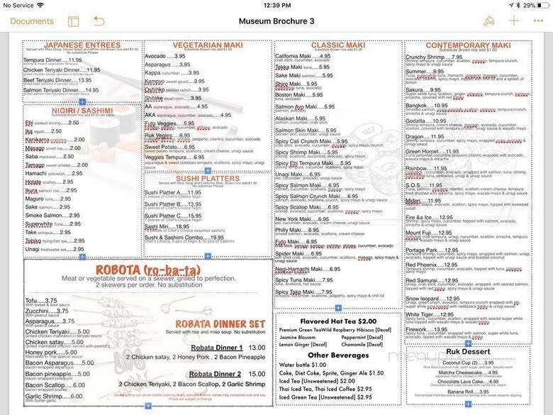 Ruk Sushi & Thai - Chicago, IL menu_pic