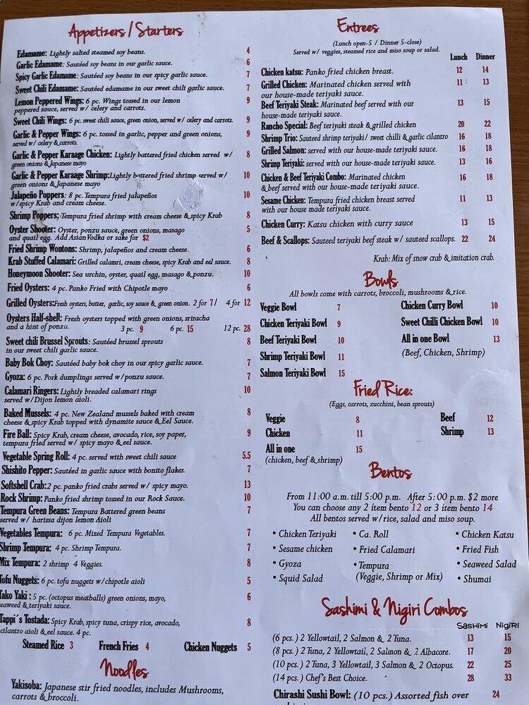 Tappi Sushi & Grill - La Mesa, CA