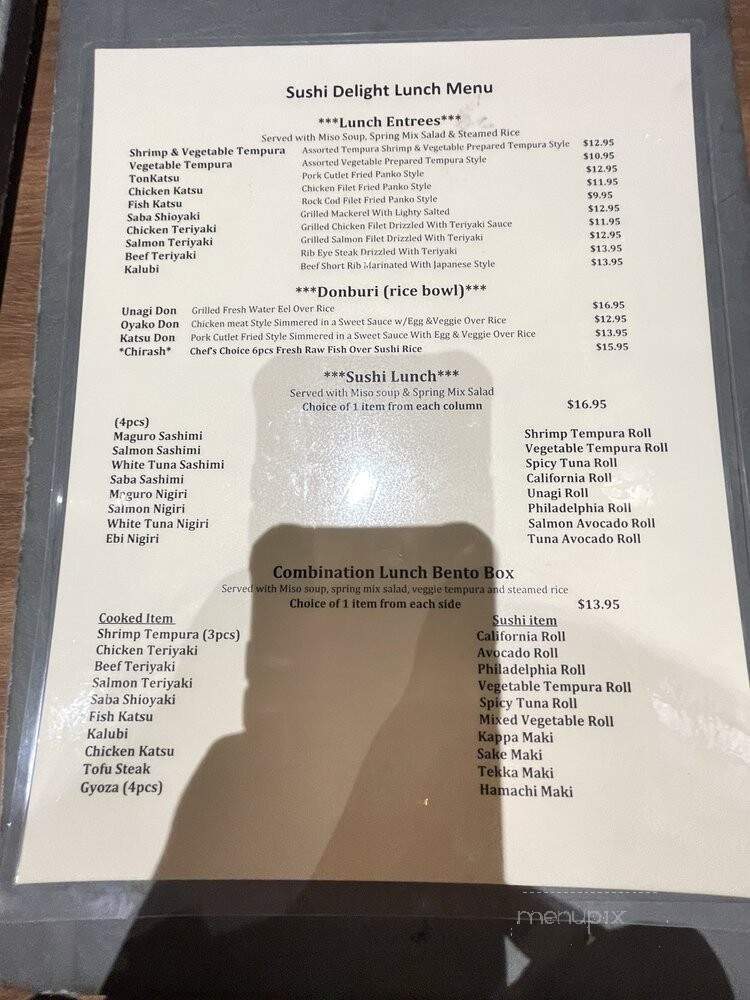 Sushi Delight - San Leandro, CA menu_pic