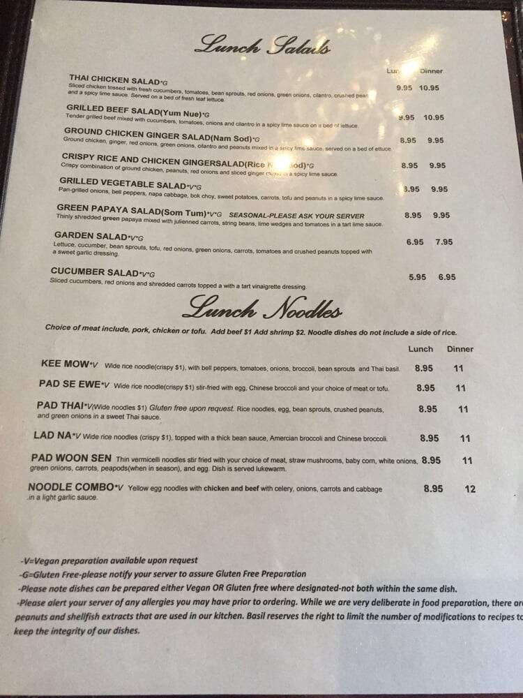 Basil Restaurant - Columbus, OH