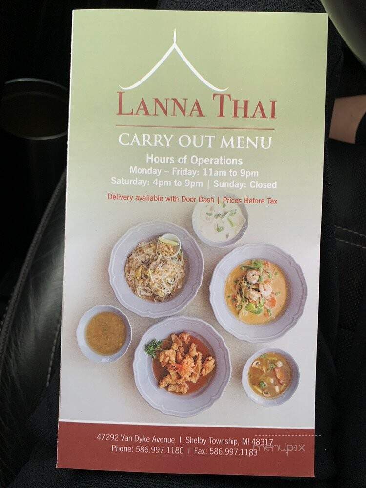 Lanna Thai Cuisine - Shelby Township, MI