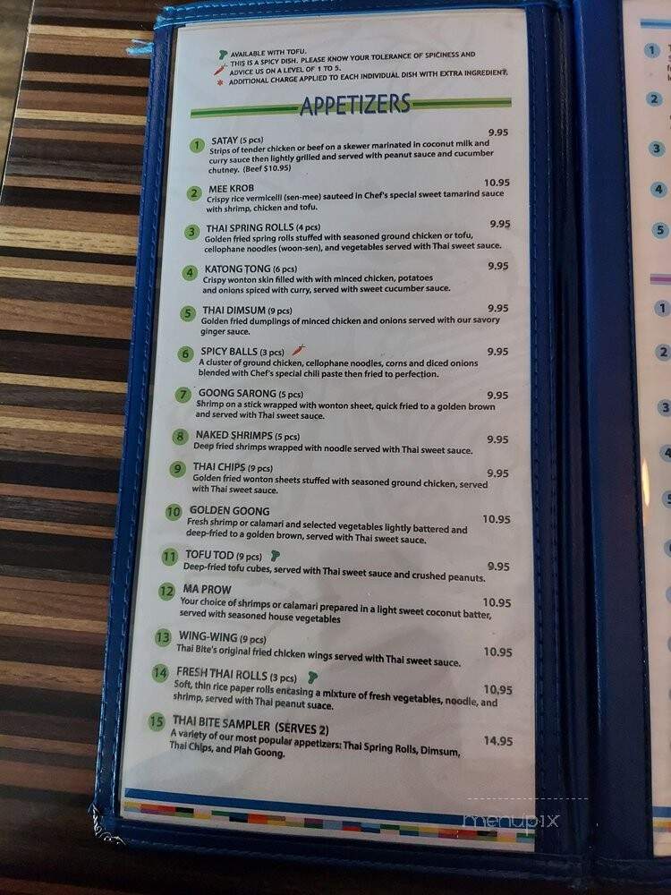 Thai Bite - Laguna Niguel, CA menu_pic