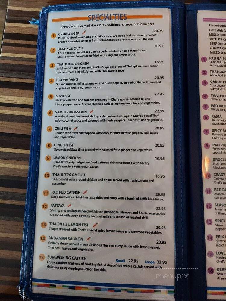 Thai Bite - Laguna Niguel, CA menu_pic