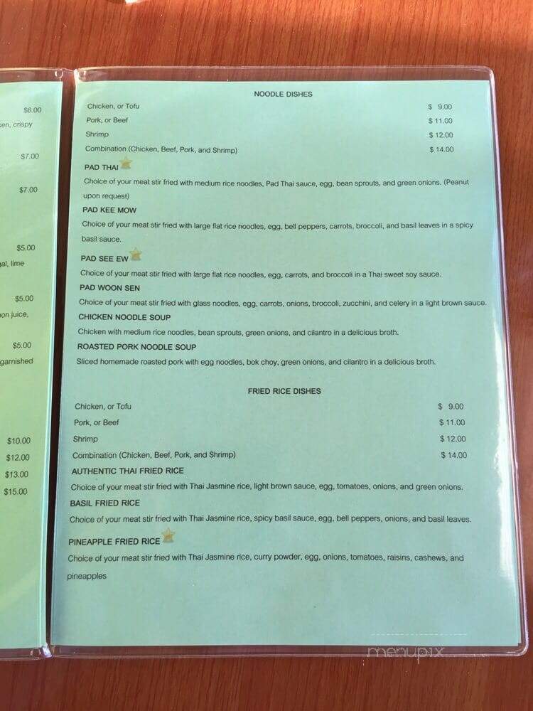Nida Thai Cuisine - Centerville, OH menu_pic