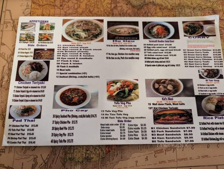 Pho Yelm Restaurant - Yelm, WA menu_pic