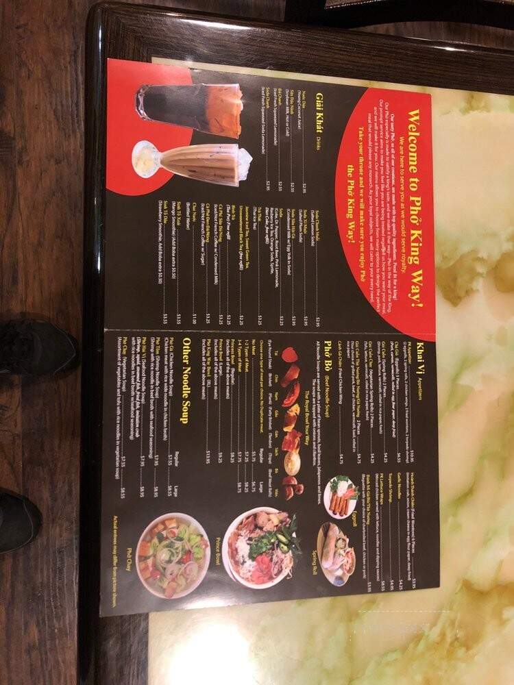 Pho King Way - Mission Viejo, CA menu_pic