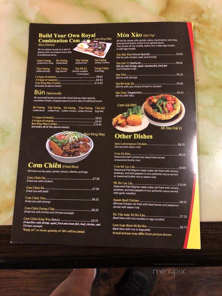 Pho King Way - Mission Viejo, CA menu_pic