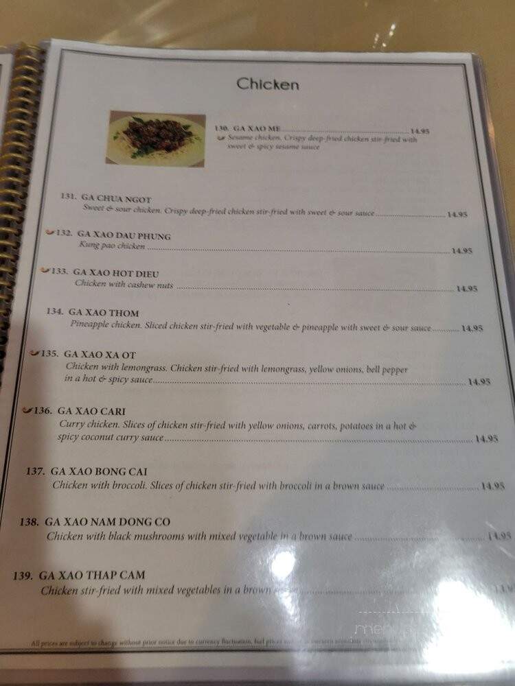 Saigon Basil - Denver, CO menu_pic