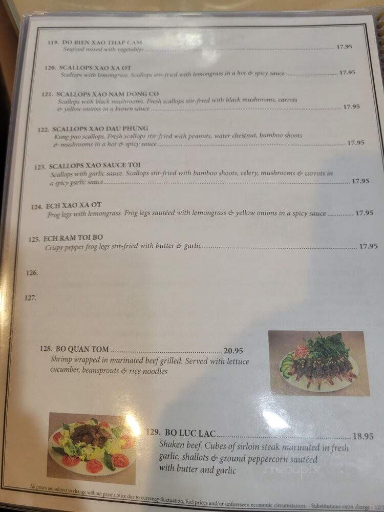 Saigon Basil - Denver, CO menu_pic