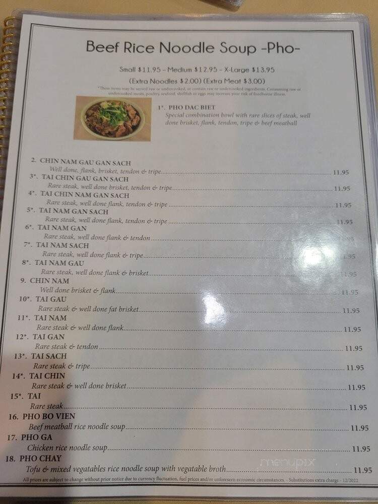 Saigon Basil - Denver, CO menu_pic