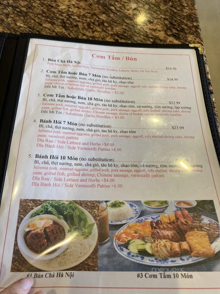 Thuan Kieu Noodle & Grill - Garden Grove, CA menu_pic