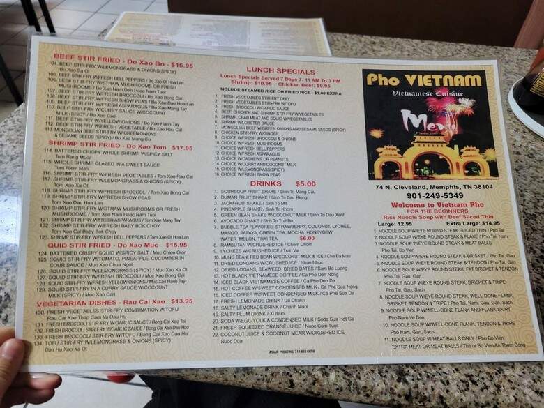 Vietnam Restaurant - Memphis, TN