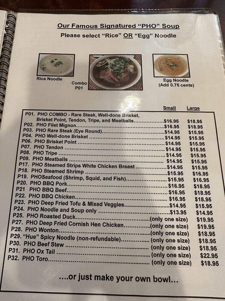 Pho Daily - Gardena, CA menu_pic