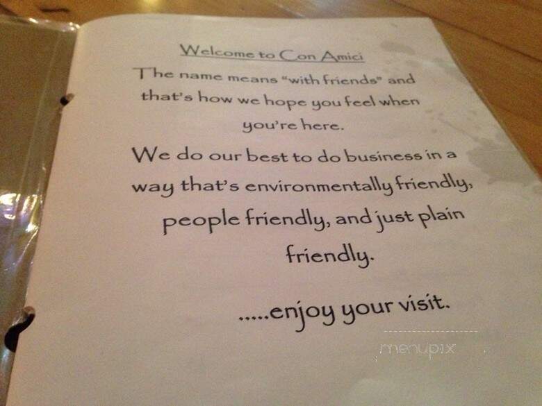 Con Amici Wine Bar - Baraboo, WI menu_pic
