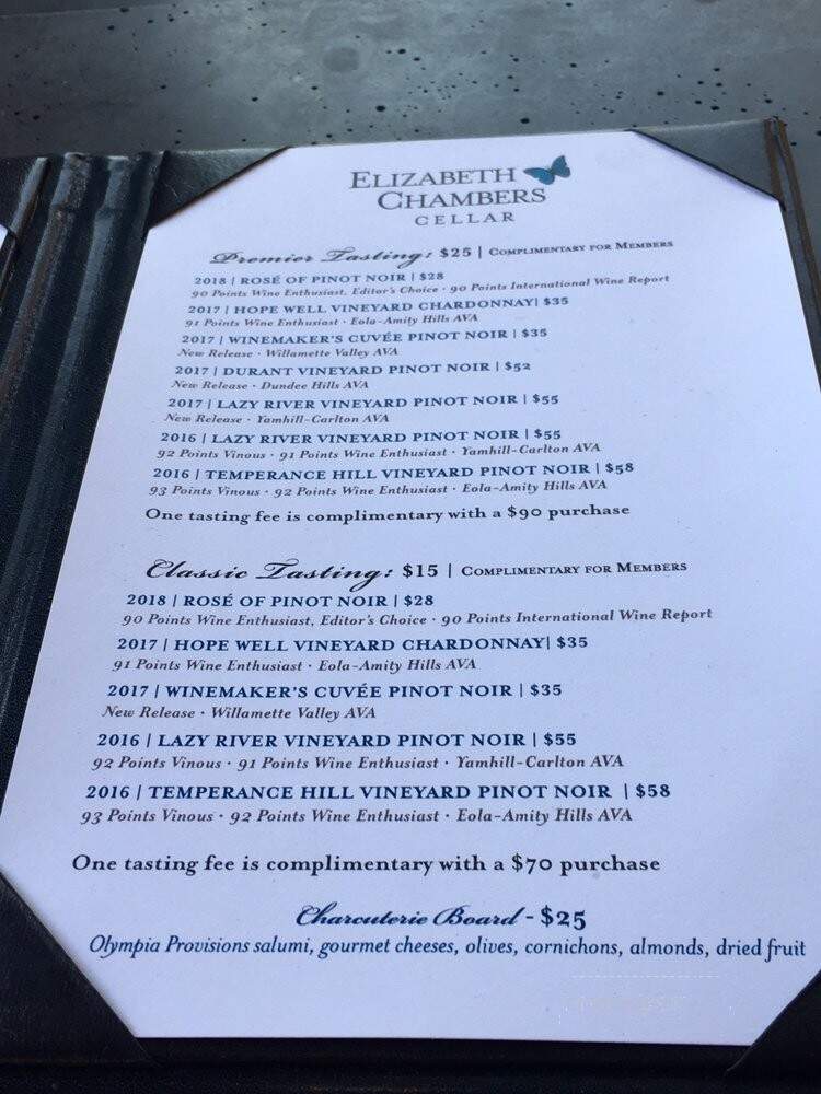 Elizabeth Chambers Cellar - McMinnville, OR