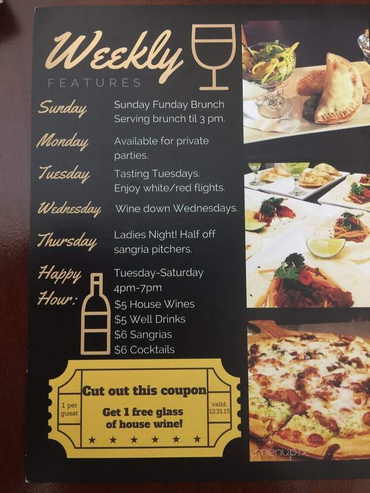 Jacqueline's Wine on Main - Nanuet, NY menu_pic