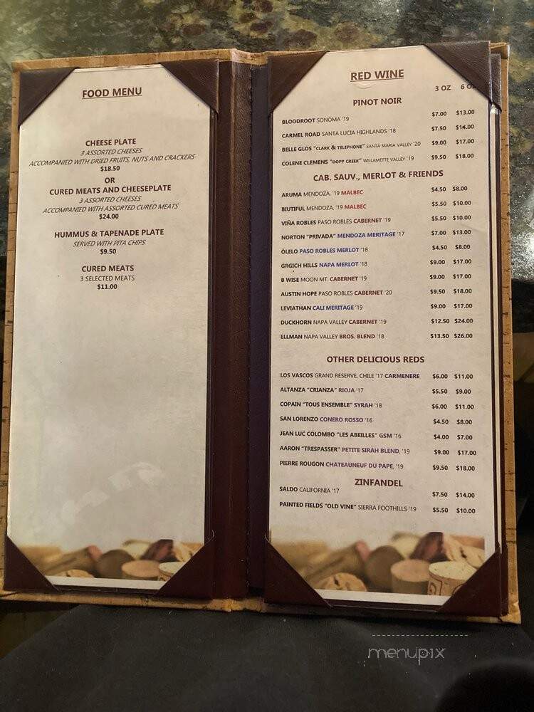 Main Street Wine Company - Huntington Beach, CA menu_pic