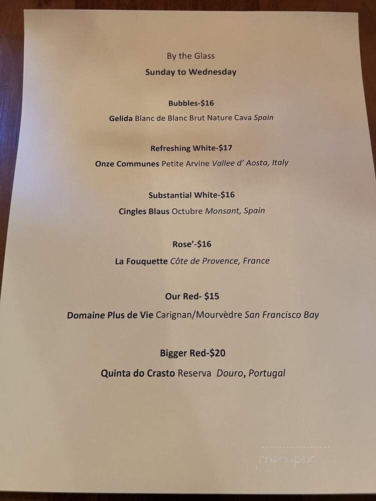 Wine Steward - Pleasanton, CA menu_pic