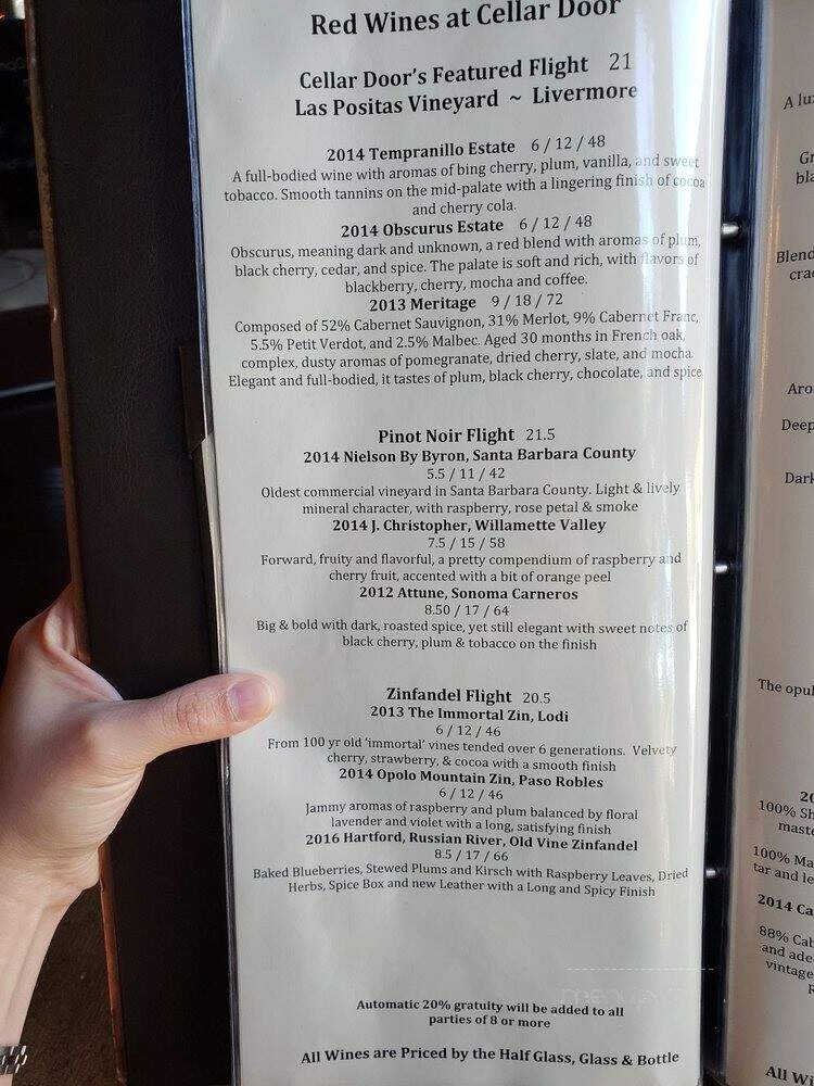 Cellar Door - Pleasanton, CA