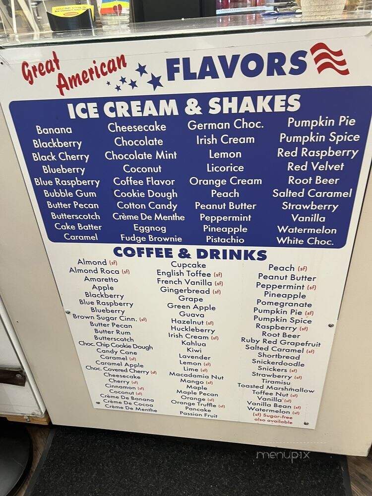 Great American Video & Espresso - Portland, OR menu_pic
