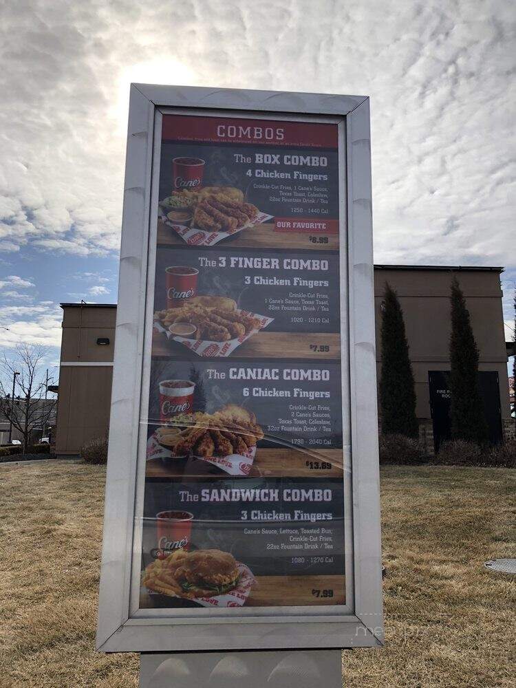Raising Cane's Chicken Fingers - Lincoln, NE menu_pic
