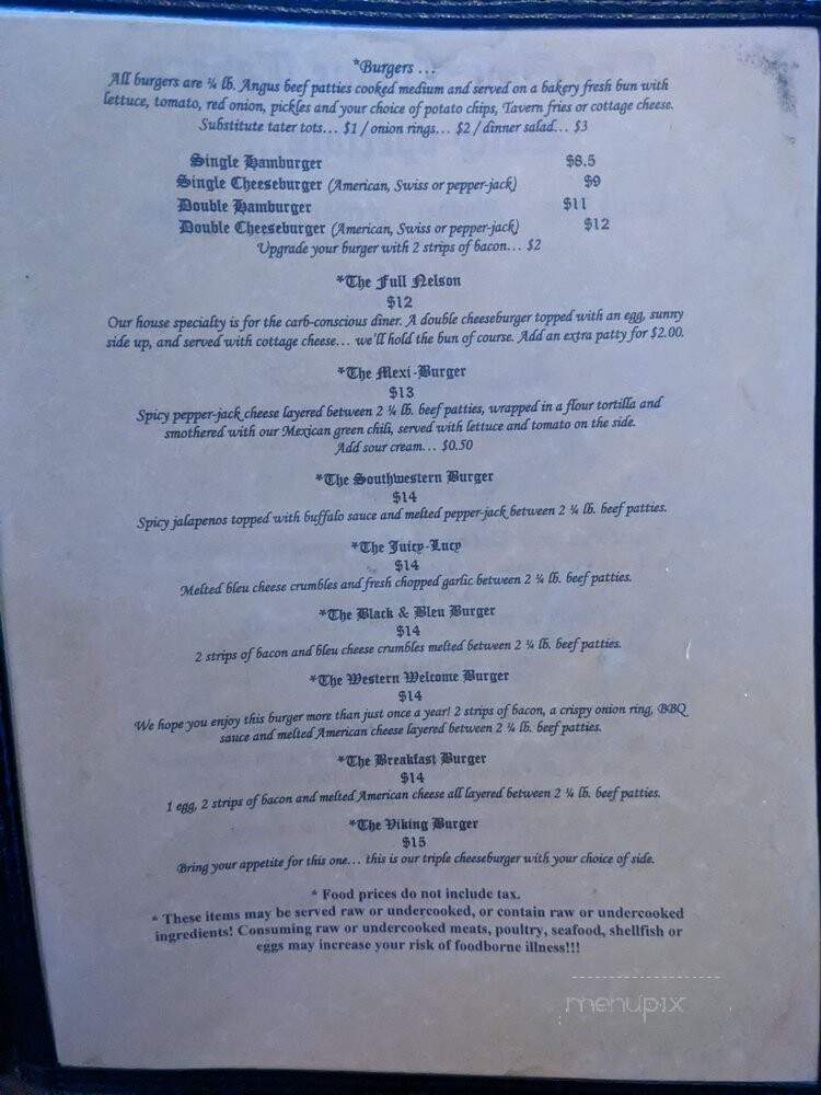 Olde Towne Tavern - Littleton, CO menu_pic