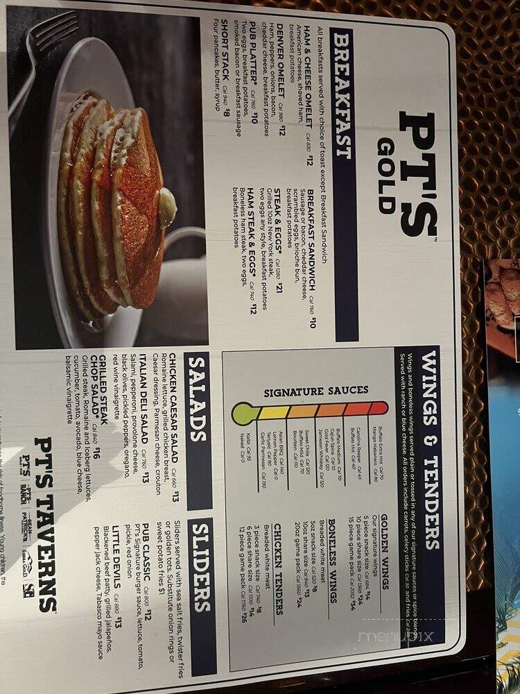 Pt's Gold - Henderson, NV menu_pic
