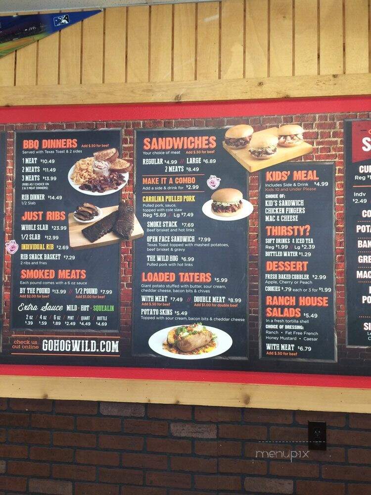 Hog Wild Pit Bar-B-Q - Omaha, NE menu_pic