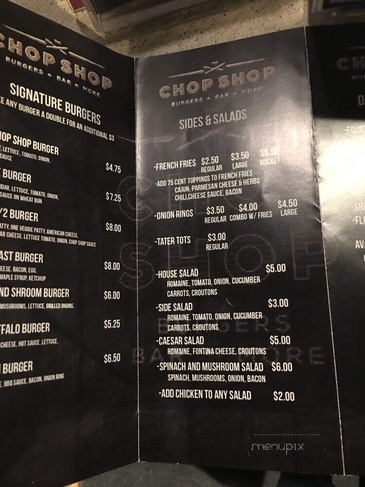 Chop Shop - Columbus, OH menu_pic