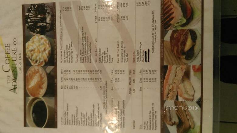 Coffee Adventure Co. - Milpitas, CA menu_pic