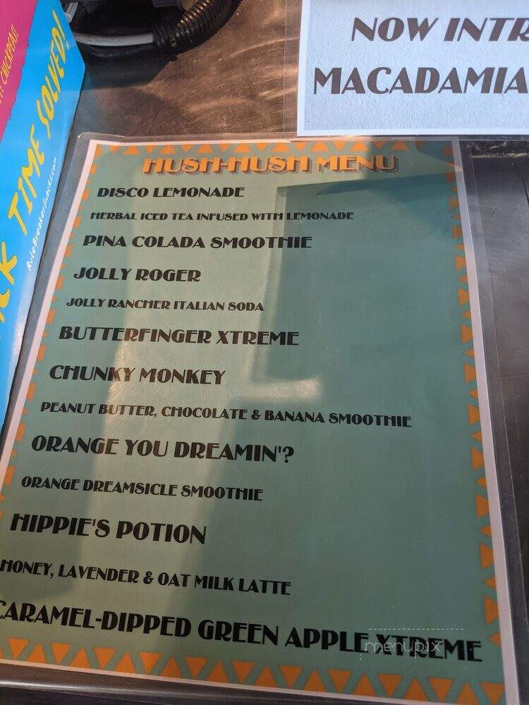 Coffee X Change - Tucson, AZ menu_pic