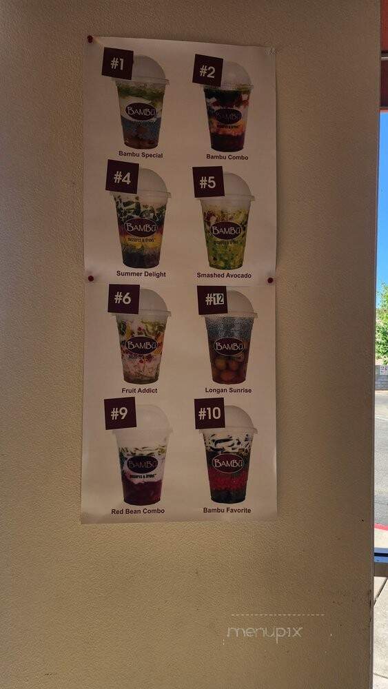 Bambu Snack & Coffee - Sacramento, CA menu_pic
