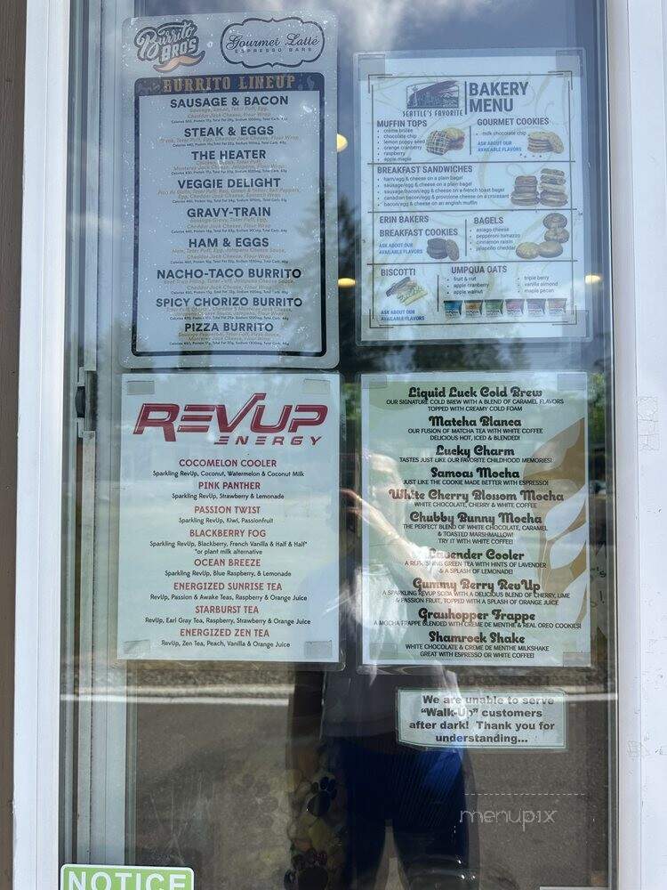 Gourmet Latte - Bothell, WA menu_pic