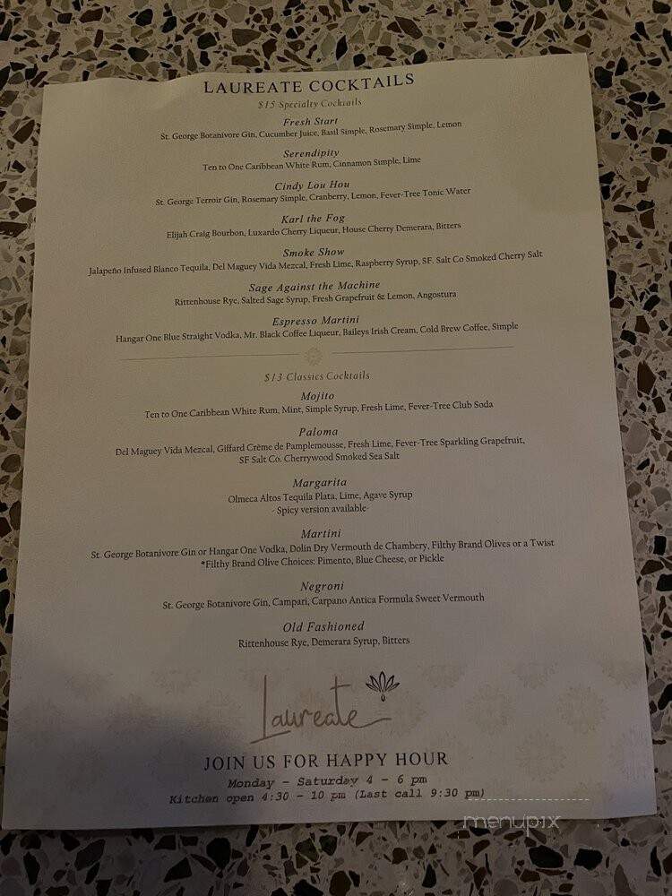 Swank Cocktail & Coffee Club - San Francisco, CA menu_pic