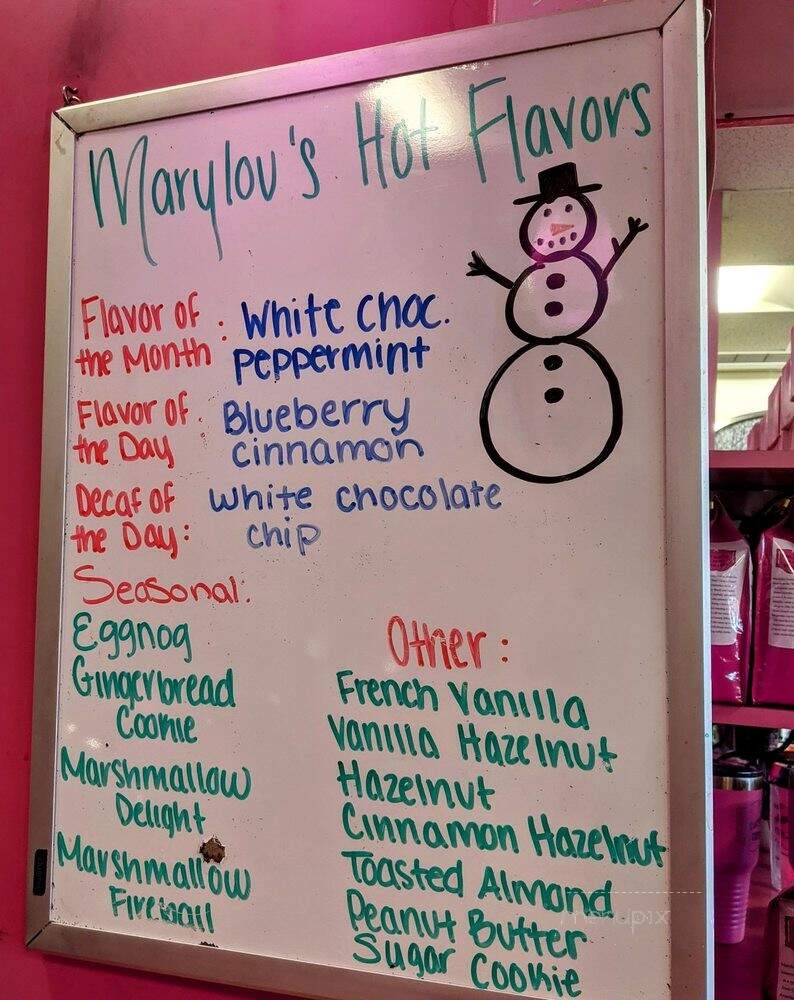 Marylou's Coffee - Johnston, RI menu_pic