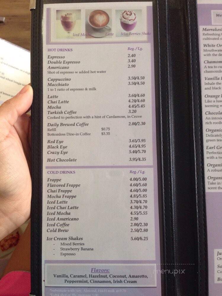 Opera Cafe & Coffeehouse - Austin, TX menu_pic