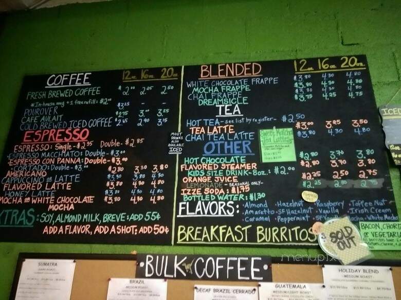 Pangea Coffee Roasters - Golden, CO menu_pic